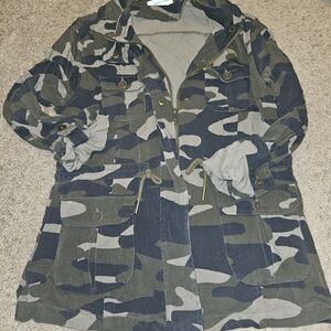 Grace & Lace Camouflage Utility Jacket